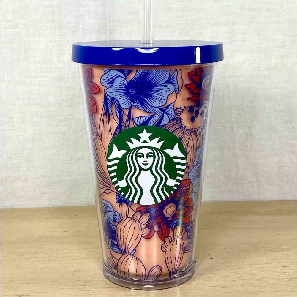 Starbucks 2019 Tumbler Cactus Floral Desert Grande 16 Oz Cold Cup Arizona